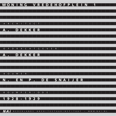 Woning Vredehofplein 1